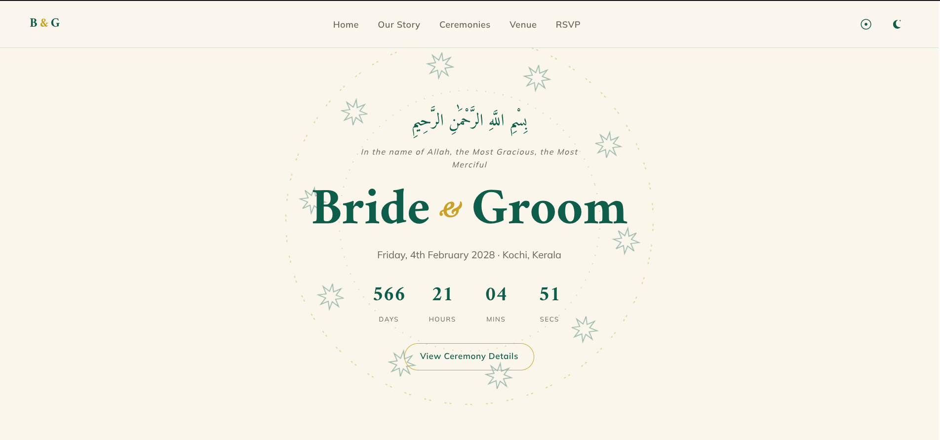 Wedding invitation template